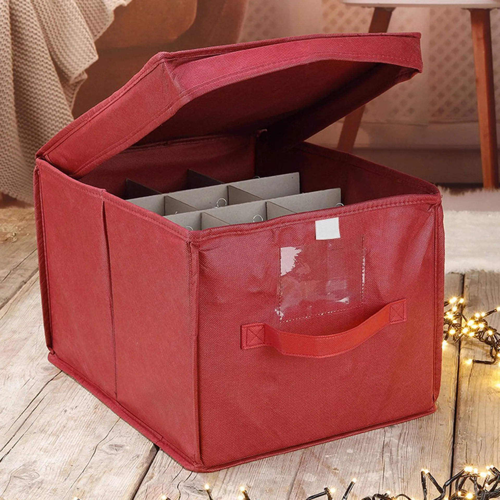 Bellatio Decorations Kerstballen Opruimen/Opbergen Opbergbox Voor 24 Kerstballen 30 X 39 - Kerstballen Boxen/Dozen Cheap