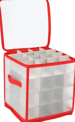 CEPEWA Kerstballen Opruimen/Opbergen Opbergbox Voor 64 Kerstballen Van 6 Cm 30 X 30 Cm Best