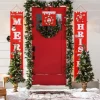 Merkloos Kerststukjes>Kerstbanner - Deur Kerst Decoratie - Inclusief Extra Midden Gedeelte En Bevestigingshaken