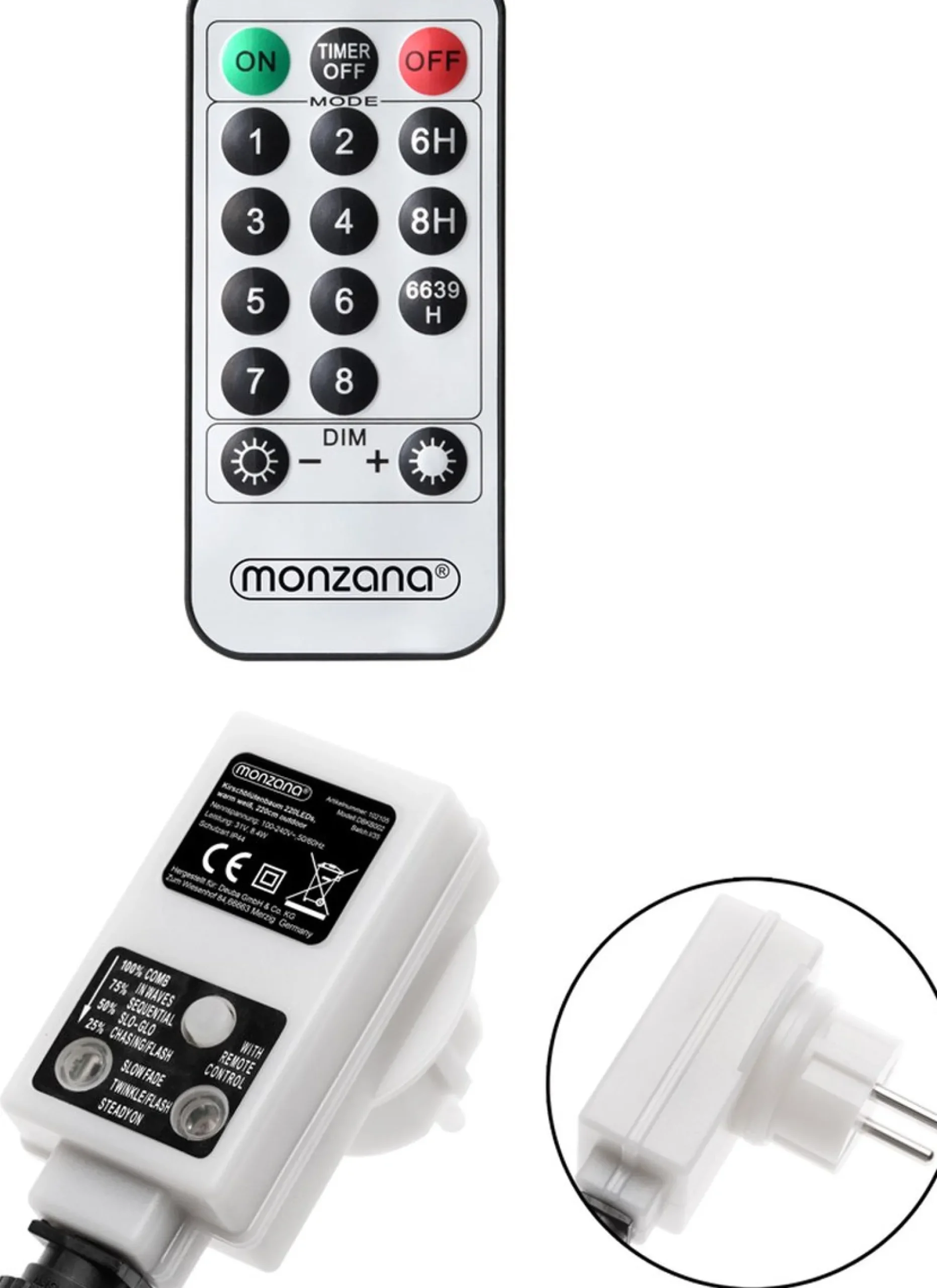 Monzana Kerstbloesem, 220 Cm, 220 Led's, Kerstboom, Kerstversiering, Bloesem, Voor Binnen En Buiten Online