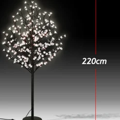 Monzana Kerstbloesem, 220 Cm, 220 Led's, Kerstboom, Kerstversiering, Bloesem, Voor Binnen En Buiten Online