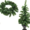 Merkloos Kerstbomen En Kerstkrans Met Led - Set Van 3 Stuks Store