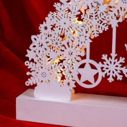 Monzana Kerstboog Sneeuwvlokken Led – Batterij – Warm Wit Online