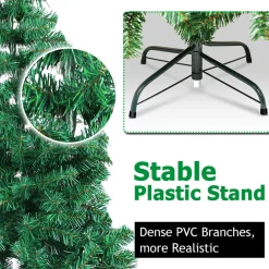 Alizendeh Kerstboom 210 Cm - 750 Flexibel Te Vormen Takken - Zeer Dicht Takkenstelsel - Eenvoudige Opbouw Zonder Gereedschap - Onderhoudsvriendelijk En Herbruikbaar - Kunstkerstboom Net Echt - Volle Kerstboom- Groen Store