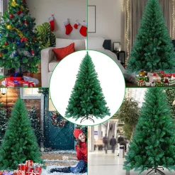 Alizendeh Kerstboom 210 Cm - 750 Flexibel Te Vormen Takken - Zeer Dicht Takkenstelsel - Eenvoudige Opbouw Zonder Gereedschap - Onderhoudsvriendelijk En Herbruikbaar - Kunstkerstboom Net Echt - Volle Kerstboom- Groen Store