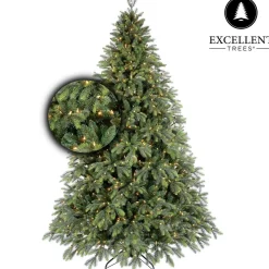 Excellent Trees Kerstboom ® Led Kalmar 150 Cm Met Verlichting - Luxe Uitvoering - 210 Lampjes Flash Sale