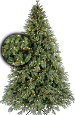 Excellent Trees Kerstboom ® Led Kalmar 150 Cm Met Verlichting - Luxe Uitvoering - 210 Lampjes Flash Sale