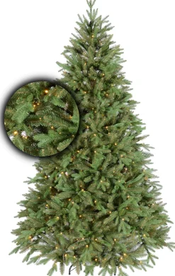 Excellent Trees Kerstboom ® Led Ulvik Met Verlichting - Luxe Uitvoering - 250 Lampjes 150 Cm Sale