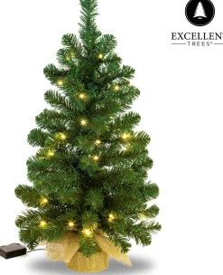 Excellent Trees Kerstboom ® Led Jarbo 75 Cm Met Verlichting - Luxe Uitvoering - 55 Lampjes Sale