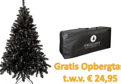 Excellent Trees Kerstboom ® Led Stavanger Black 180 Cm Met Verlichting - Nu Met Gratis Opbergtas T.W.V. € 24.95 Fashion