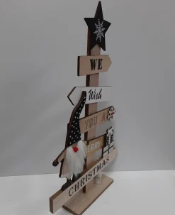 Fame musthaves Kerstboom Hout We Wish You A Merry Christmas 47Cm Hoog Discount