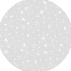 vloerkledenopvinyl.nl Kerstboom Kleed | Sneeuwvlokjes Lichtgrijs Best