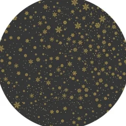 vloerkledenopvinyl.nl Kerstboom Kleed Rok | Sneeuwvlokjes Zwart Geel Best Sale