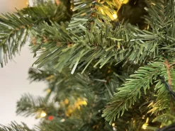 Easy Set up Tree Kerstboom Met Versiering ® Led Avik Red 210 Cm - 310 Lampjes Shop