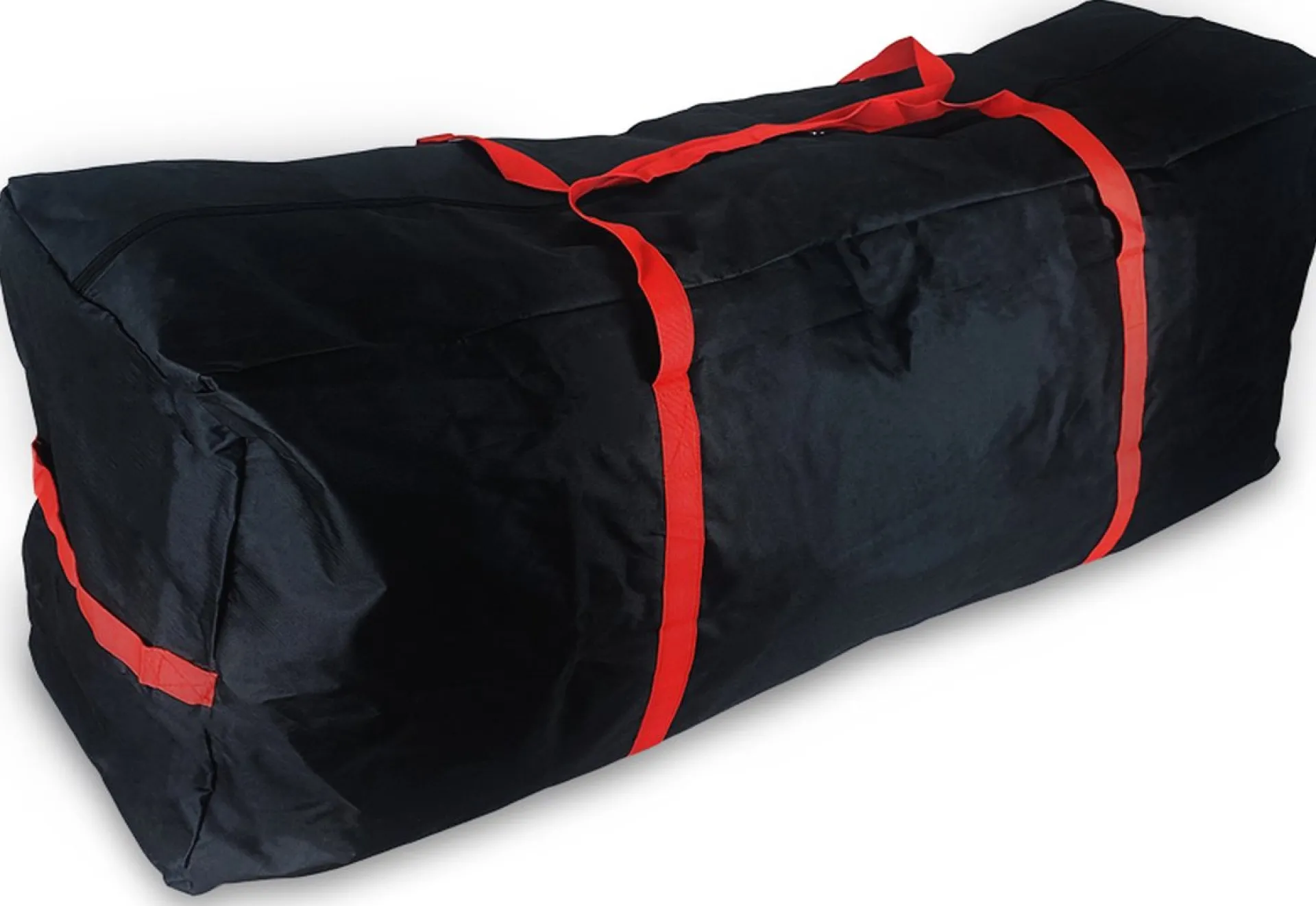 Happy Shopper Kerstboom Opbergtas - Opbergoes - Opbergzak - Kerst Opbergen - Kunstkerstboom Tas - Zwart/Rood - 47 X 36 Cm - Kerstcadeau Best