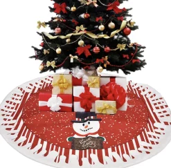Without lemon Kerstboom Rok - Binnenhuis Decoratie - Kerst Decoratie Vloerkleed - s - Rond Kerstkleed - Onder Kerstboom - 80Cm Shop