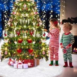 Selwo Kerstboom Rok, Grote Witte Kerstboom Rok Kerstboom Rok Schort Ornamenten Voor Kerstmis Jaar Decoratie Door (30 Inch / 78 Cm) Clearance