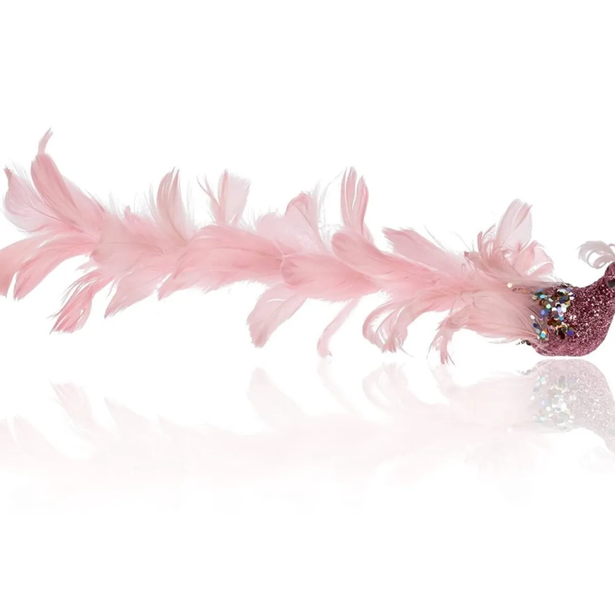 com-four Kersthanger>Kerstboomdecoratie Vogel - Pauw Met Pailletten Voor Kerstboomdecoratie - Kunststof Vogels Met Clip Voor Kerst