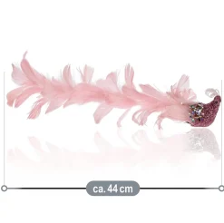 com-four Kersthanger>Kerstboomdecoratie Vogel - Pauw Met Pailletten Voor Kerstboomdecoratie - Kunststof Vogels Met Clip Voor Kerst