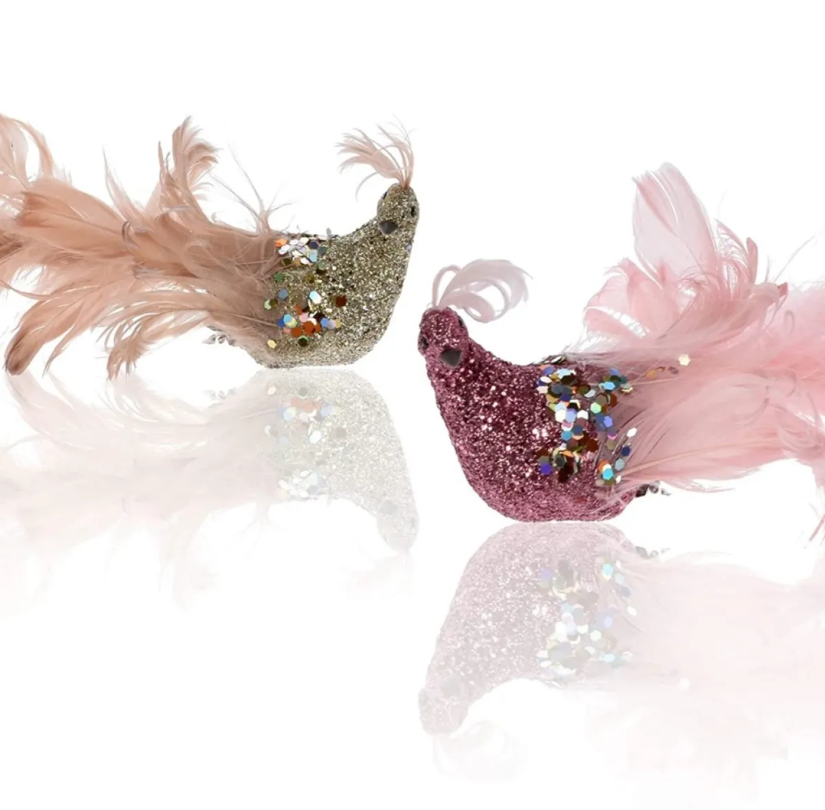 com-four Kersthanger>Kerstboomdecoratie Vogel - Pauw Met Pailletten Voor Kerstboomdecoratie - Kunststof Vogels Met Clip Voor Kerst