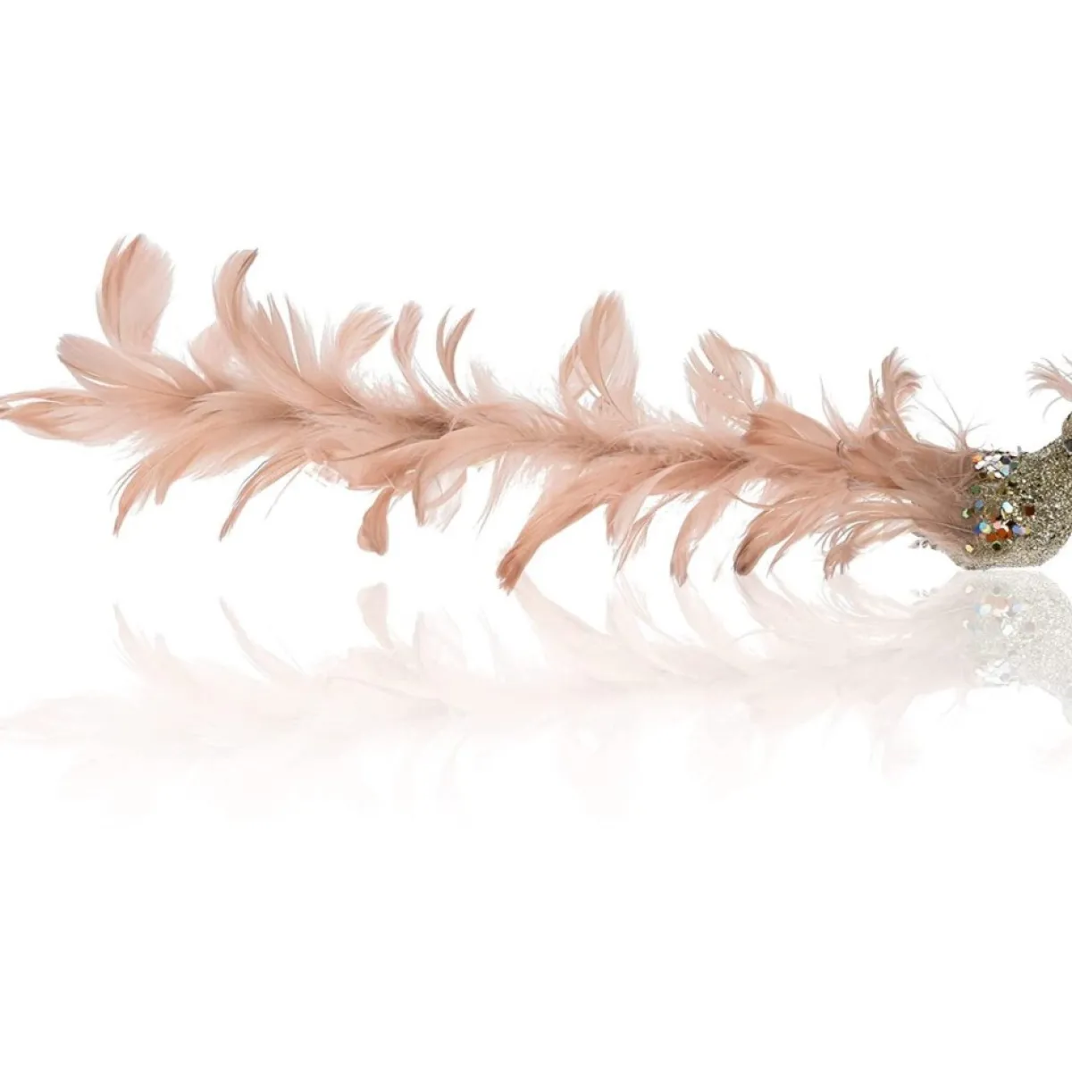 com-four Kersthanger>Kerstboomdecoratie Vogel - Pauw Met Pailletten Voor Kerstboomdecoratie - Kunststof Vogels Met Clip Voor Kerst