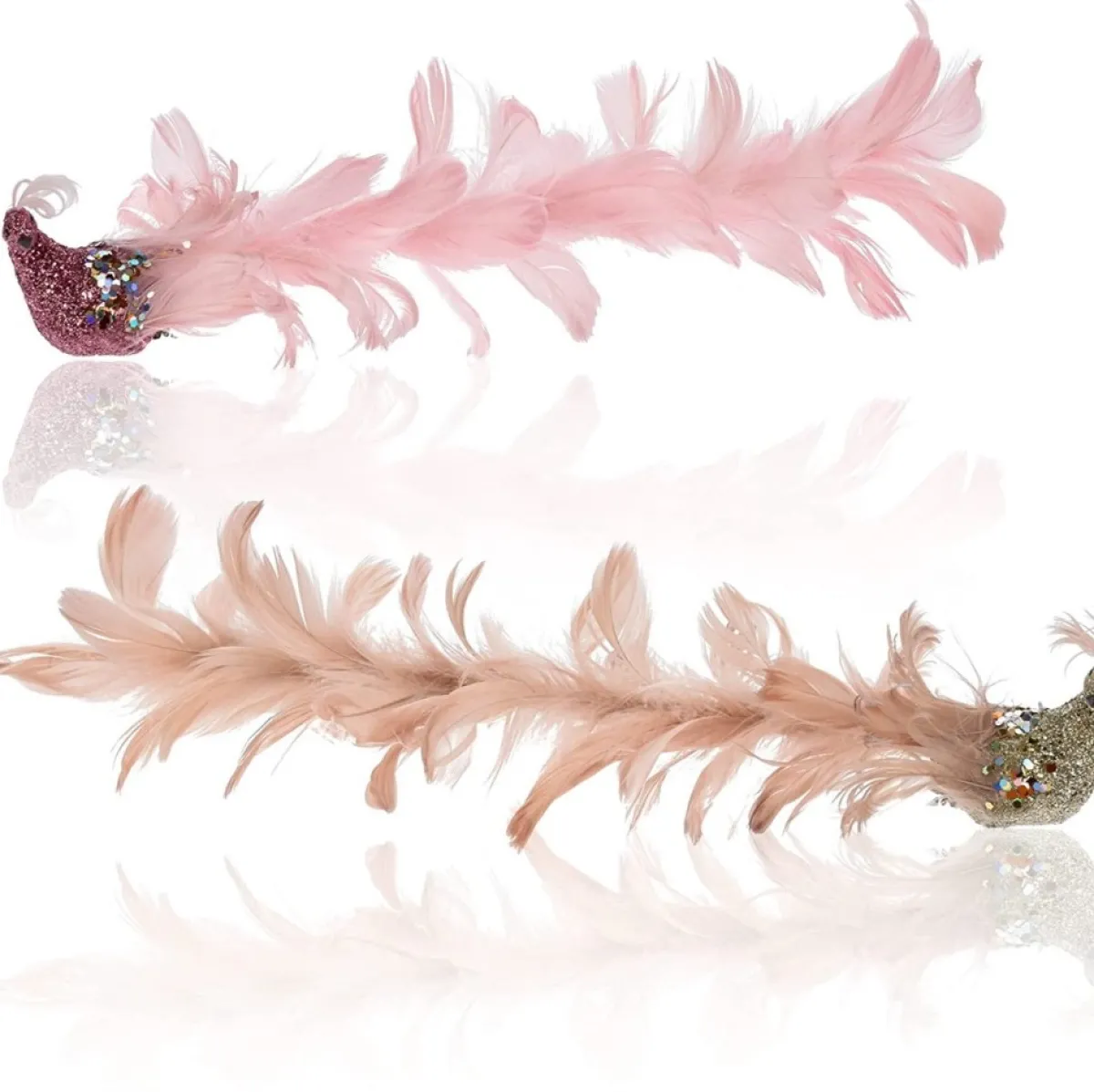 com-four Kersthanger>Kerstboomdecoratie Vogel - Pauw Met Pailletten Voor Kerstboomdecoratie - Kunststof Vogels Met Clip Voor Kerst