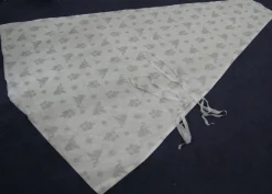 Dutch Flower Lady Kerstboomhoes Wit-Zilvergrijs New