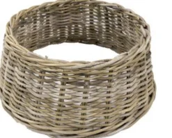 Merkloos Kerstboomhuls L Antique Grey L O 60 Cm L Hoogte 26 M L Kerst Accessoire L Rotan L Kerstboom Mand Fashion