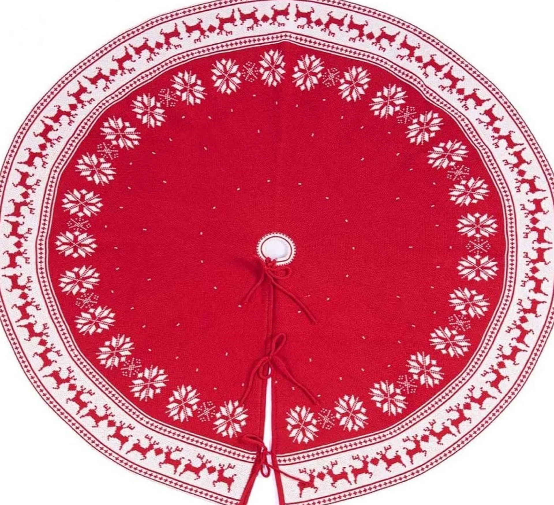 Selwo Kerstboomrok, 122 Cm Gebreide Kerstboomdeken, Kerstdecoratie, Rok, Kerstboomdeken, Kerstboomdecoratie, Decoratie Voor Thuis, Kerstfeest, Decoratie Cheap