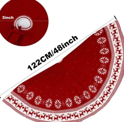 Selwo Kerstboomrok, 122 Cm Gebreide Kerstboomdeken, Kerstdecoratie, Rok, Kerstboomdeken, Kerstboomdecoratie, Decoratie Voor Thuis, Kerstfeest, Decoratie Cheap