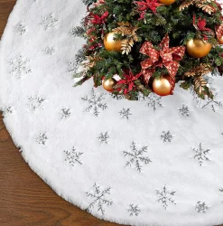 Merkloos Kerstboomrok - Kerstboomkleed – Luxe Kerstboomrok New