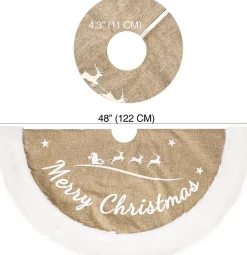 Merkloos Kerstboomrok - Kerstboomkleed – Luxe Kerstboomrok Cheap