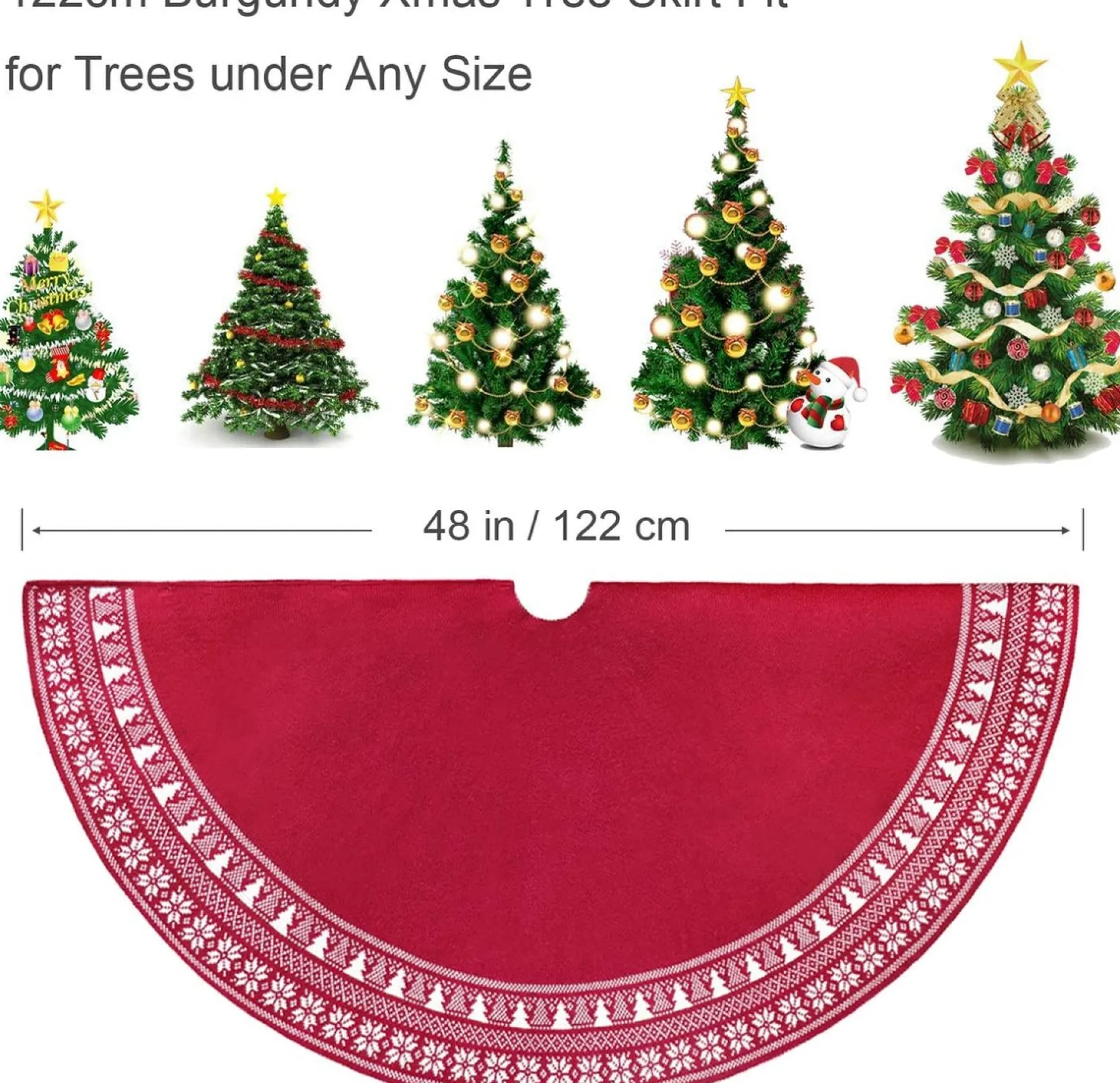 Merkloos Kerstboomrok - Kerstboomkleed – Luxe Kerstboomrok Clearance