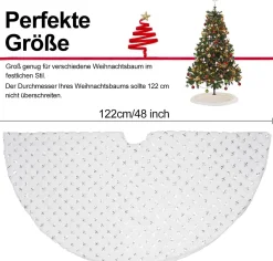 Merkloos Kerstboomrok - Kerstboomkleed – Luxe Kerstboomrok Shop