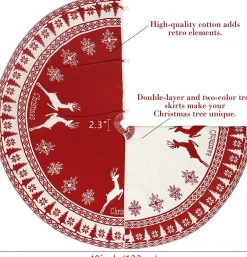 Merkloos Kerstboomrok - Kerstboomkleed – Luxe Kerstboomrok Cheap