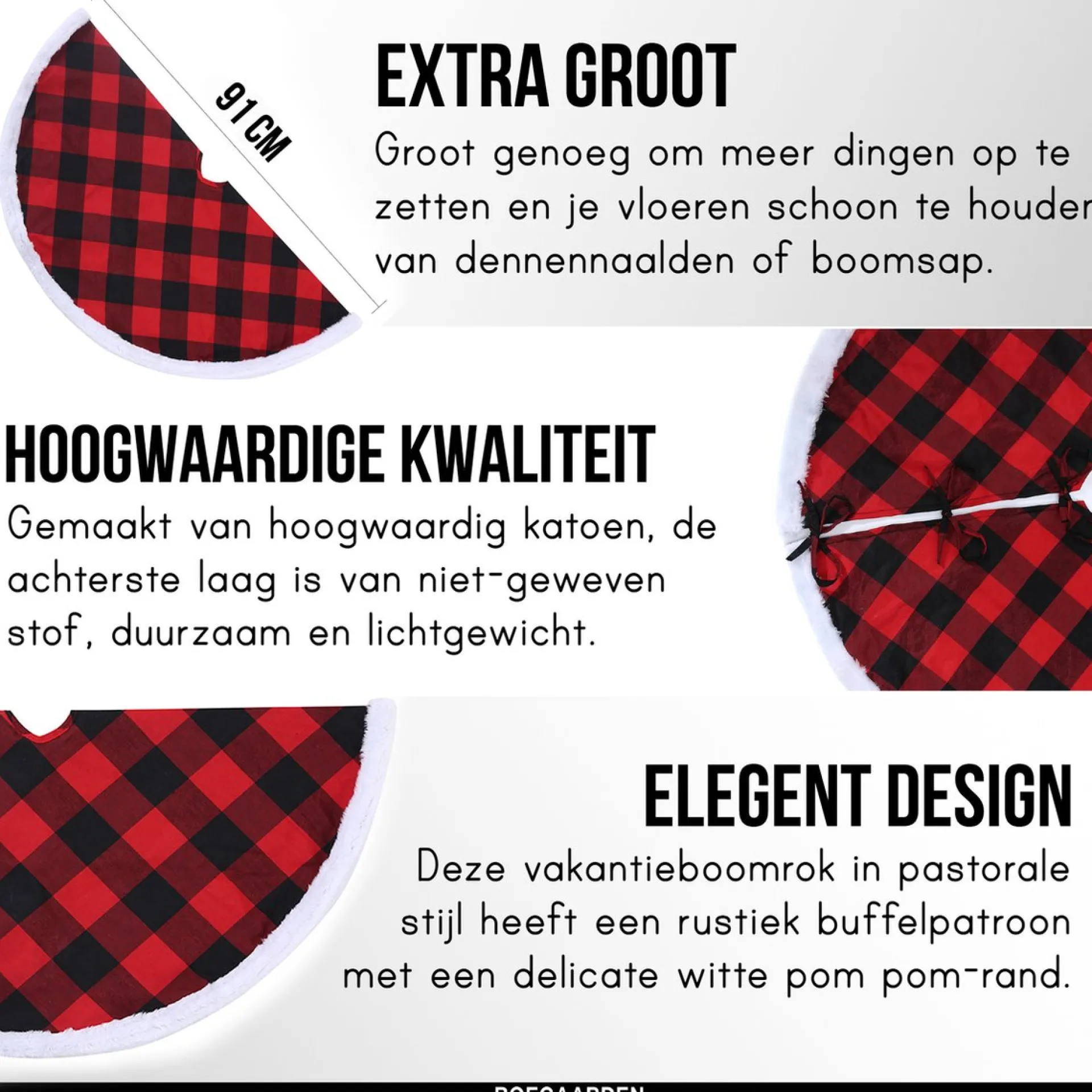 Roegaarden Kerstboomrok | Kerstversiering | Kerstdecoratie Voor Binnen | | 91 Cm Cheap