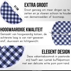 Roegaarden Kerstboomrok | Kerstversiering | Kerstdecoratie Voor Binnen | Grijs | 91 Cm Cheap