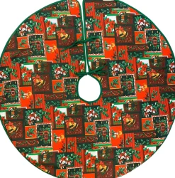 Lemetex Kerstboomrok - Treeskirt - Rood-Groen - Kerstprint Discount