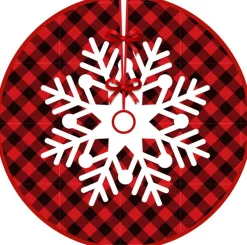 BTH Kerstboomrok Kerstkleed Kerstboomkleed Kerstversiering Kerstdecoratie Kleed Kerst Decoratie Rood Zwart - 90Cm Rood, Groen, Sneeuwvlok Sale