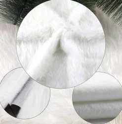 Merkloos Kerstboomrok Wit Pluche, 122 Cm - Boom Rok Voor Kerstmis - Decoraties - Kerstboomkleed Om Kerstboomstandaard Af Te Dekken. Kerst Outlet