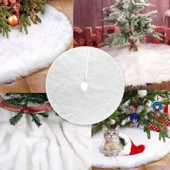 ’merkloos’ Kerstboomrokken - 3 Kleuren - Kerstboom Kleed - 100 Cm - Imitatiebont - Hoogwaardige Kwaliteit Hot