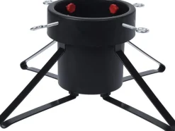 Merkloos Kerstboomstandaard Metaal Zwart Voor Een Kerstboom Tot 200 Cm - Kerstboomstandaarden - Kerstboomvoet Hot