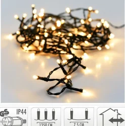 Merkloos Kerstboomverlichting - 13,5 Meter - 180 Led's Binnen & Buiten Hot