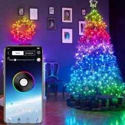 Merkloos Kerstboomverlichting- Kerstverlichting - Led Verlichting - Smart Incl App + Usb - Kerstversiering - Kerstboom Licht Sale