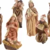 Merkloos Kerststallen>Kerstgroep 7 Figuren 11,5 Cm