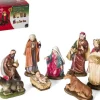 Merkloos Kerststallen>Kerstgroep 8 Figuren Ca. 12Cm. (6528)