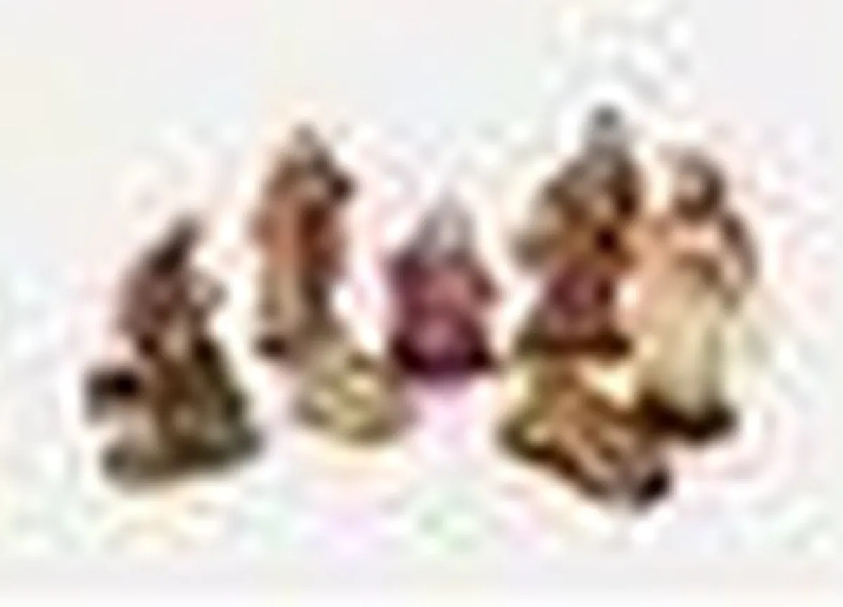 Merkloos Kerststallen>Kerstgroep 8 Figuren Ca. 12Cm. (6528)