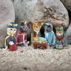 Katdootje Kerststallen>Kerstgroep Katten - Complete Set