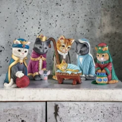 Katdootje Kerststallen>Kerstgroep Katten - Complete Set