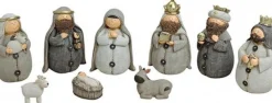 Merkloos Kerststallen>Kerstgroep Met Losse Figuren Set 9-Dlg